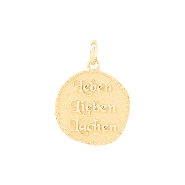 Anhänger  LEBEN LIEBEN LACHEN Silber