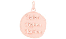 Anhänger  LEBEN LIEBEN LACHEN Silber
