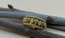Memory  Ring ETERNITY mit Diamanten gelbvergoldet
