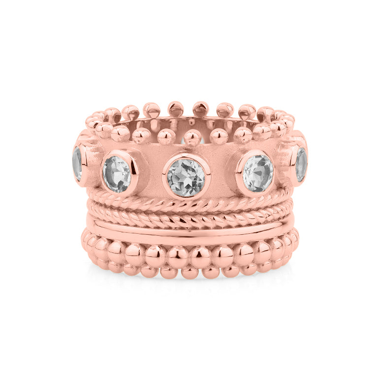 Ring MEGANE Silber Topas