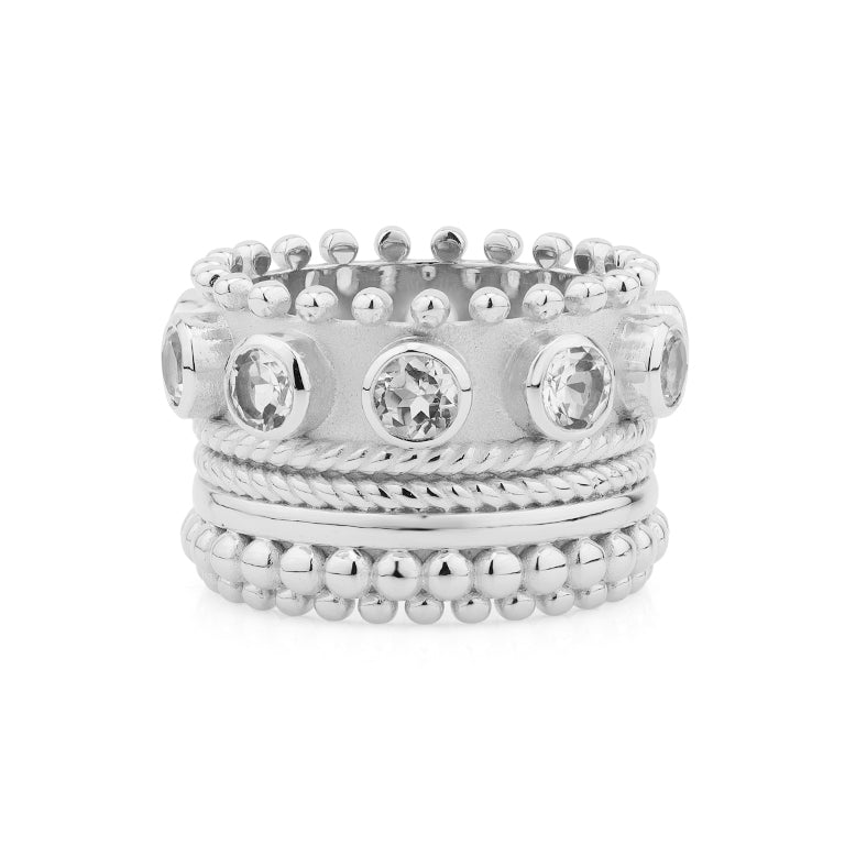 Ring MEGANE Silber Topas
