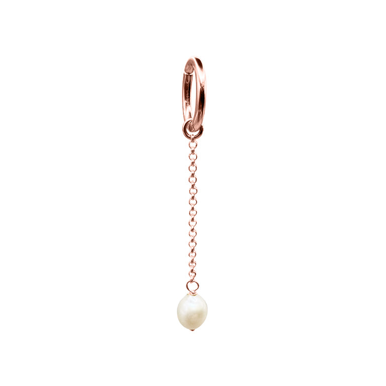 Charm PERLEN mit Cliplock 8X10mm und Verlängerungskette
