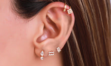 Sternzeichen Ohrstecker WASSERMANN AQUARIUS mit Diamanten