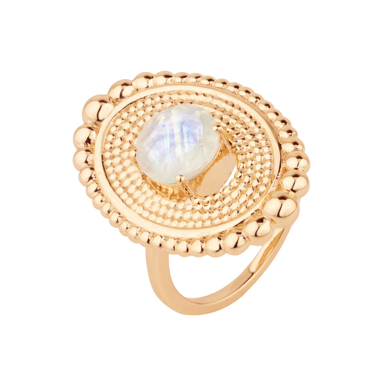 Ring NYALIA mit Mondstein