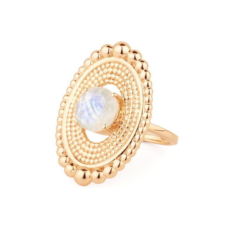 Ring NYALIA mit Mondstein