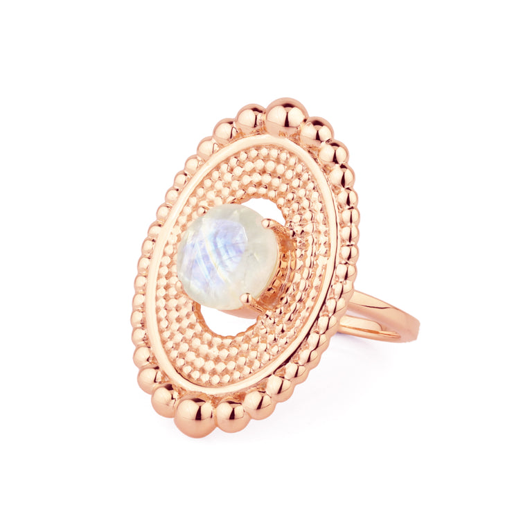 Ring NYALIA mit Mondstein