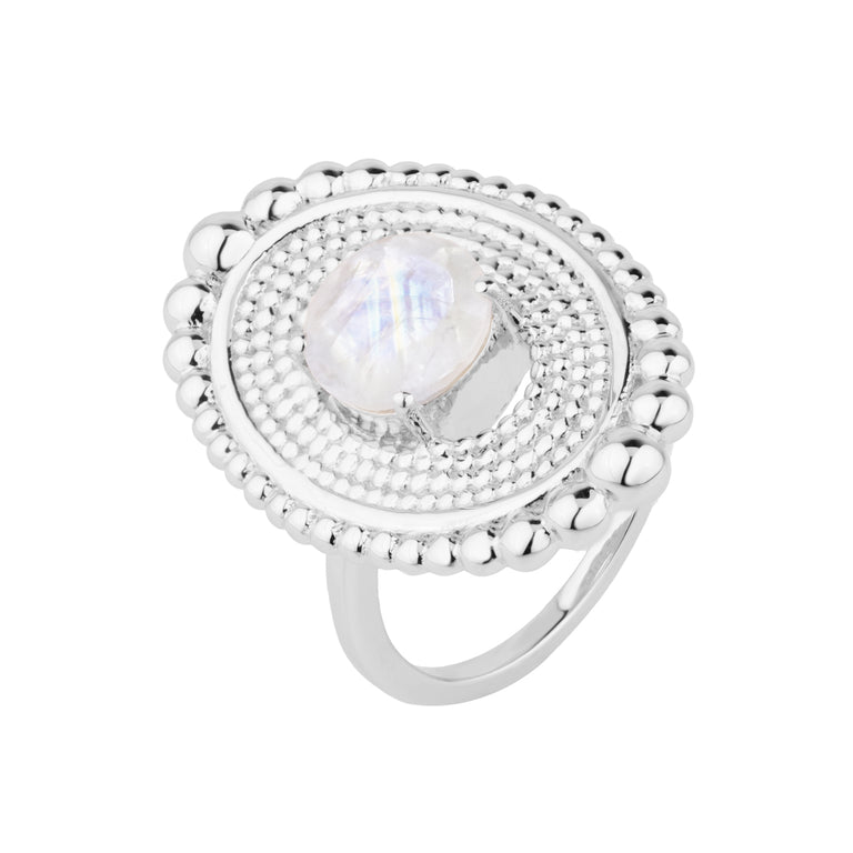 Ring NYALIA mit Mondstein