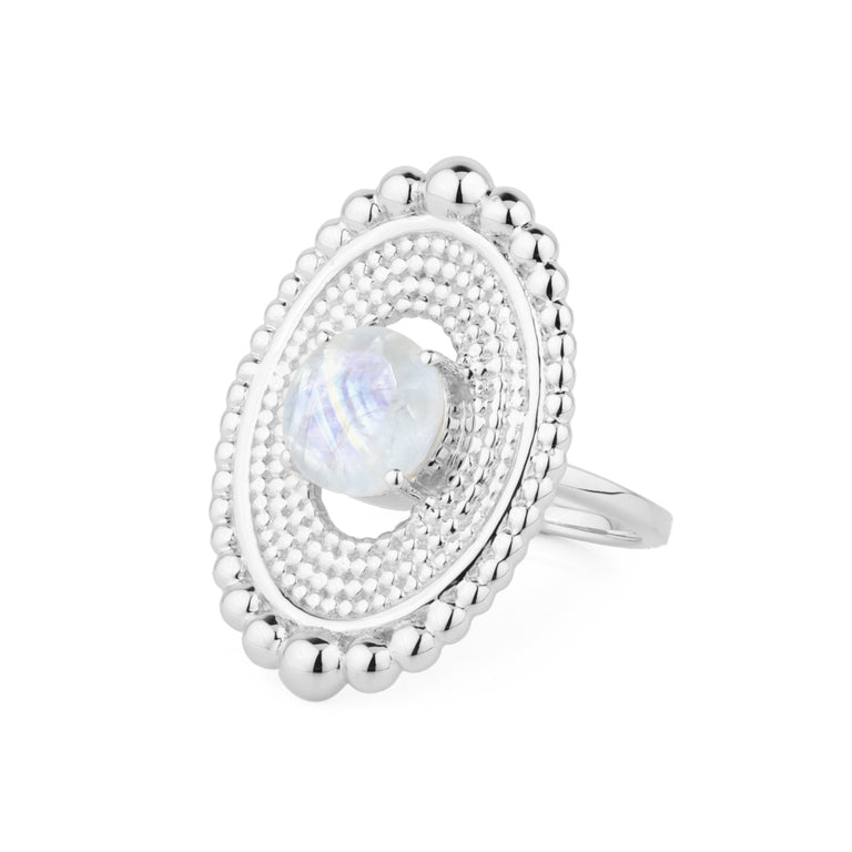 Ring NYALIA mit Mondstein
