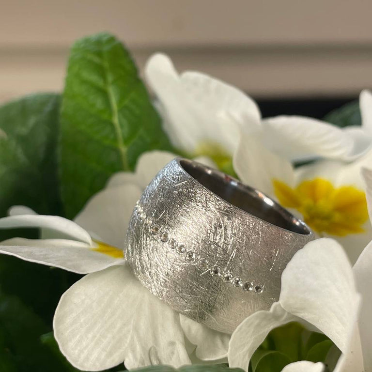 Ring  MEDEA Silber, 1.2mm Topas