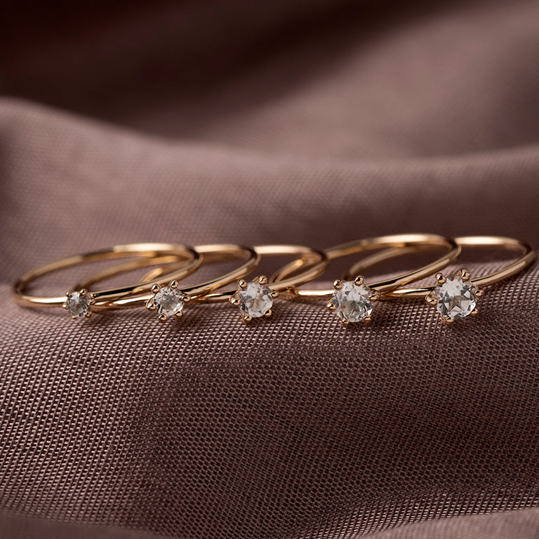 Ring BRIANA  Diamant 3mm 18 k Gold
