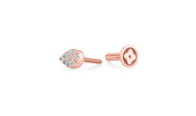 Piercing PEAR Topas mit flatback