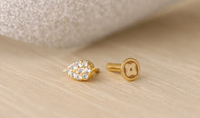 Piercing PEAR Topas mit flatback