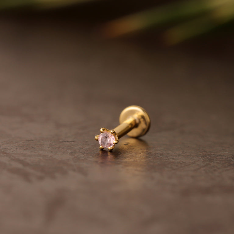 Piercing BRIANA 2mm Rosaturmalin