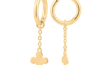 Charm KLEEBLATT Silber