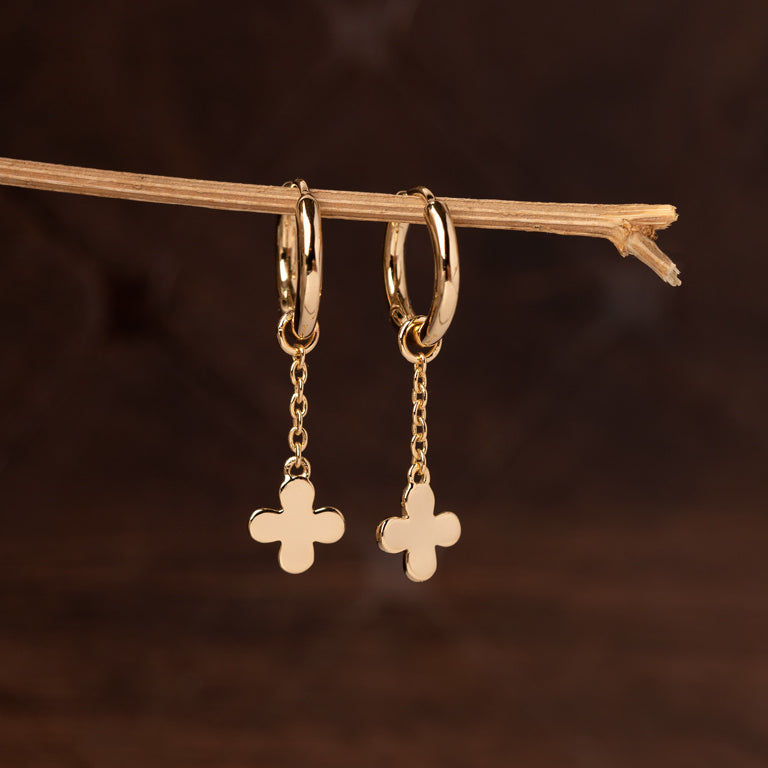 Charm KLEEBLATT Silber