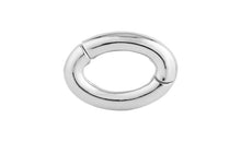 CLIP LOCK  14x20x4mm oval Silber EXPRESS