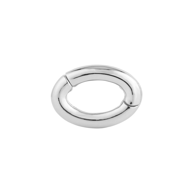 CLIP LOCK  14x20x4mm oval Silber EXPRESS