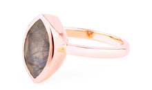 Ring INGE NAVETTE mit Labradorit