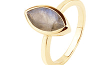 Ring INGE NAVETTE mit Labradorit