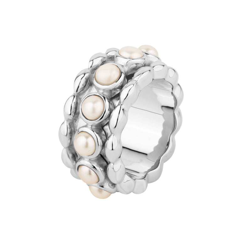 Ring JANAJA Perlen Silber