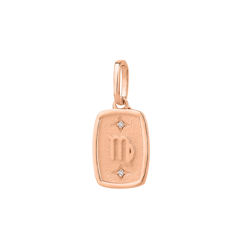 Medaillon STERNZEICHEN Silber mit Diamanten
