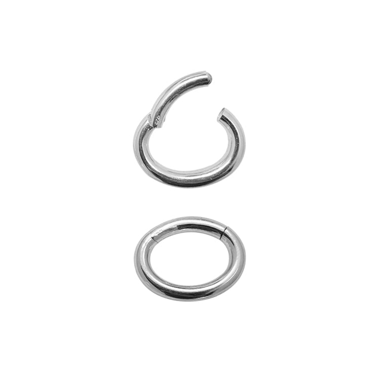 CLIP LOCK 18X24X3.5mm oval Silber EXPRESS