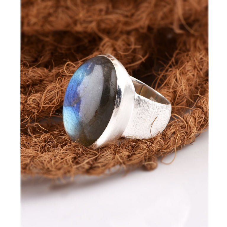 Ring SHANTI mit Labradorit
