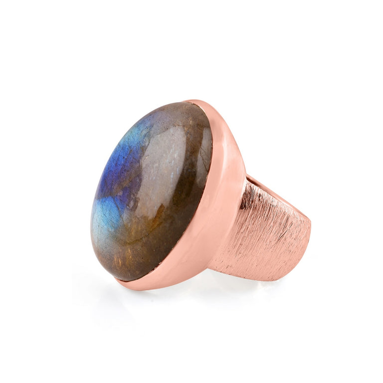 Ring SHANTI mit Labradorit