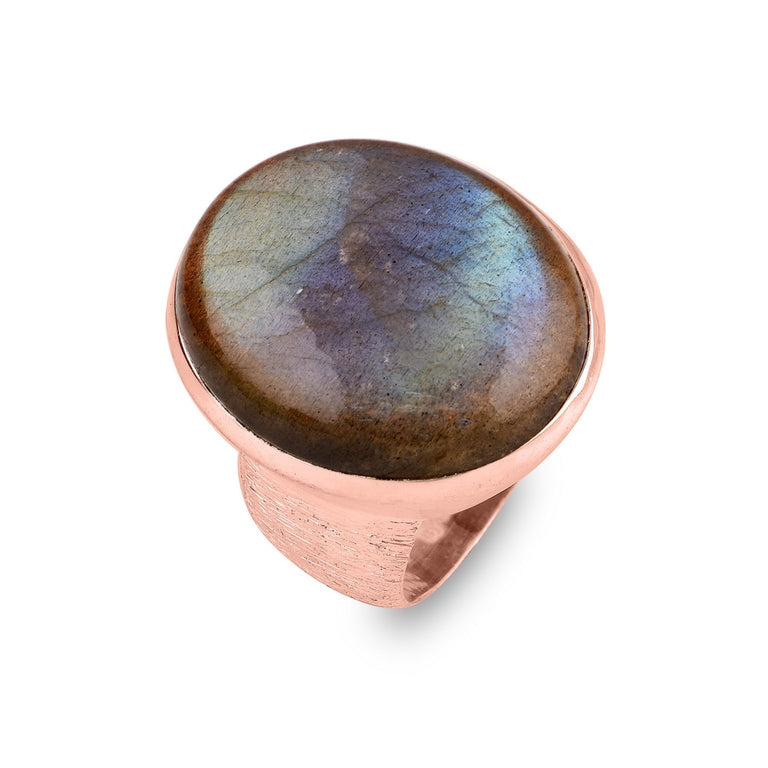 Ring SHANTI mit Labradorit