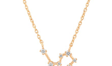 Sternzeichen Halskette LOEWE LEO Silber und Gold mit Diamanten EXPRESS