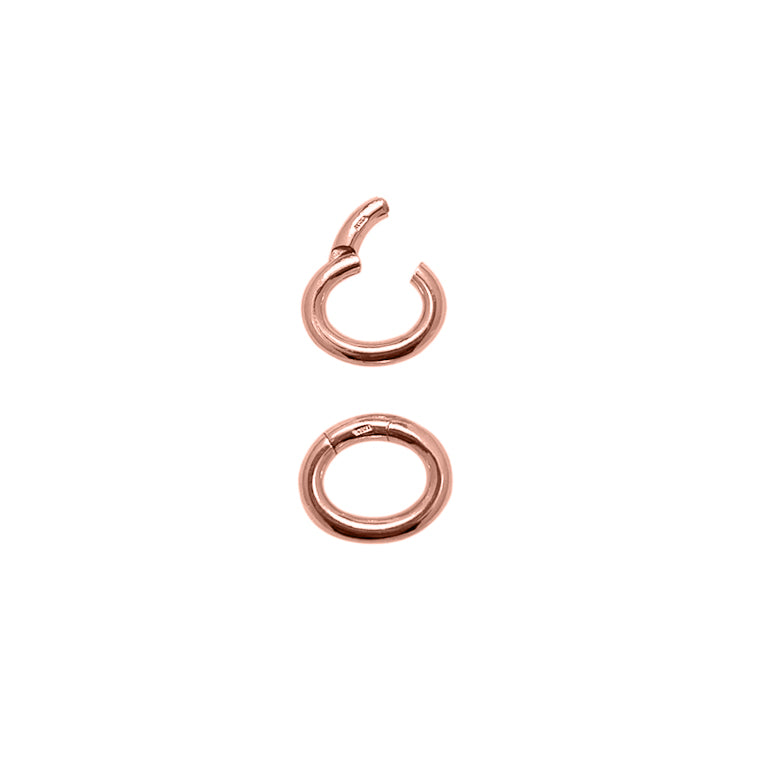 CLIP LOCK 14X17X3mm oval Silber EXPRESS