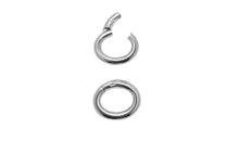 CLIP LOCK 14X17X3mm oval Silber EXPRESS