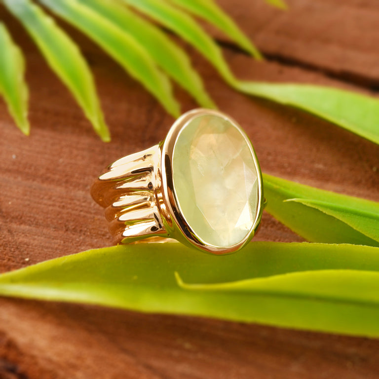 Ring MARLENE Silber Prehnit