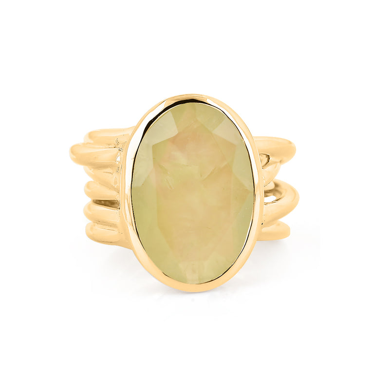 Ring MARLENE Silber Prehnit