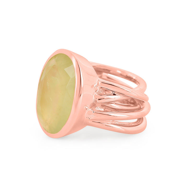 Ring MARLENE Silber Prehnit
