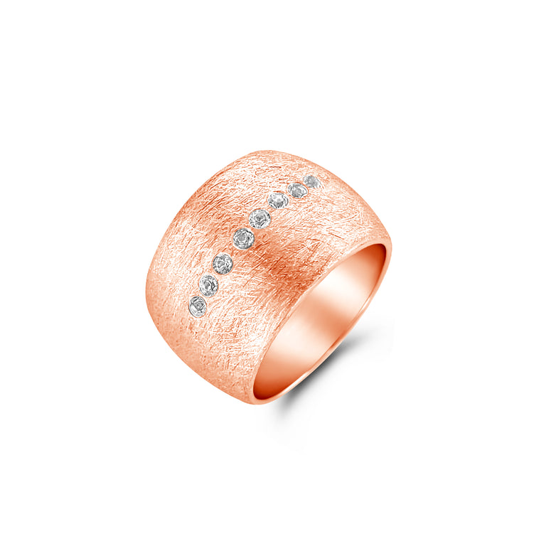 Ring  MEDEA Silber, 2 mm Topas