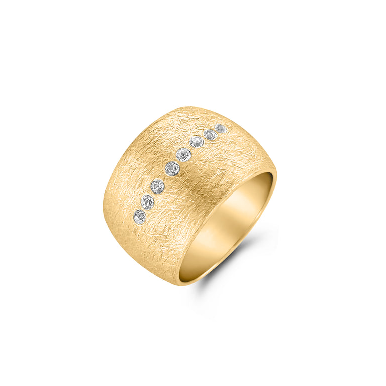 Ring  MEDEA Silber, 2 mm Topas