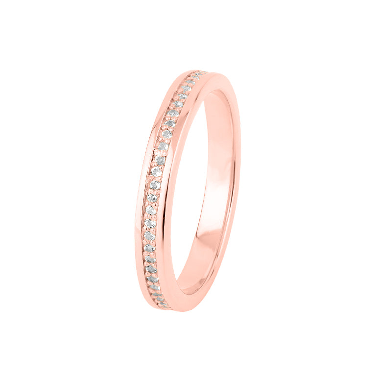 Memory Ring MANUELA mit Diamanten 1mm