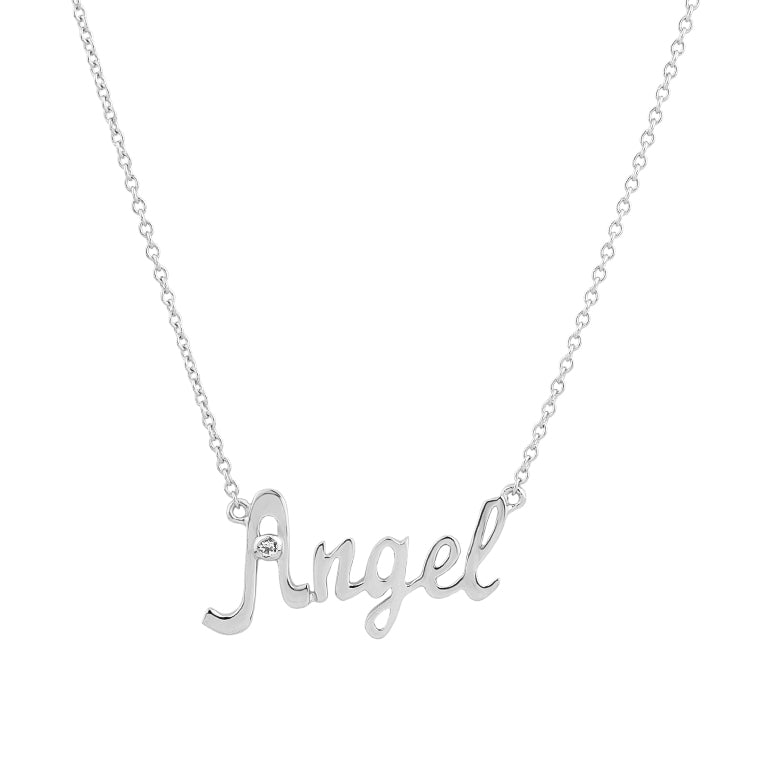 Halskette NAMENSKETTE mit Diamant