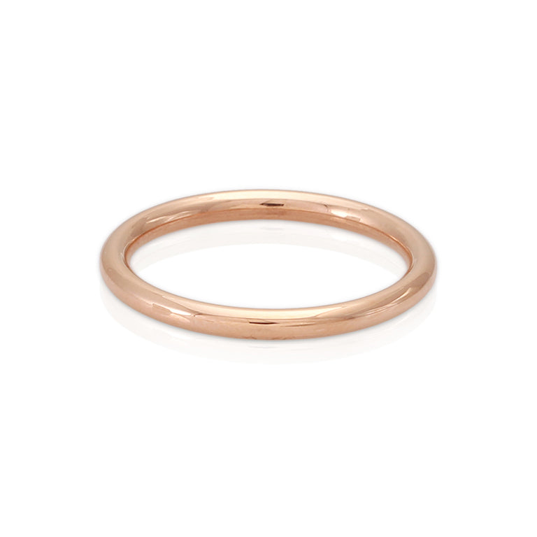 Edelstahl Ring PNEU rose 2 mm poliert