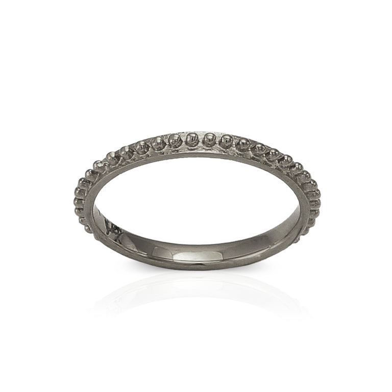 Edelstahl Ring antrazit 2.5 mm