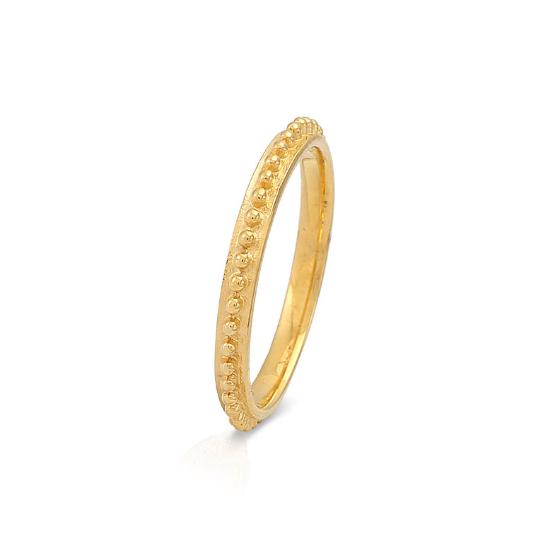 Edelstahl Ring 2.5 mm gelb