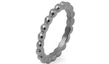 Edelstahl Ring schwarz genoppt
