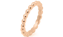 Edelstahl Ring rose genoppt