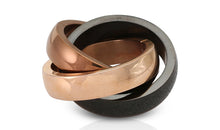 Edelstahl Ring Tricolor