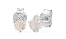 Ohrstecker MONDSTEIN Sternzeichen WAAGE, STEINBOCK, WIDDER Gold  EXPRESS