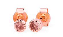 Ohrstecker  HARRIET Rosaturmalin 3mm