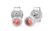 Ohrstecker  HARRIET Rosaturmalin 3mm