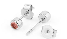 Ohrstecker  HARRIET Rosaturmalin 3mm