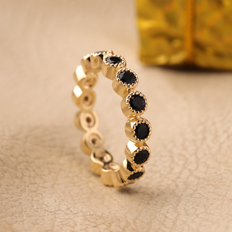 Ring HARRIET mit schwarzem Onyx 3mm